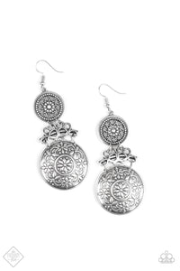 Paparazzi Garden Adventure, Silver Earrings