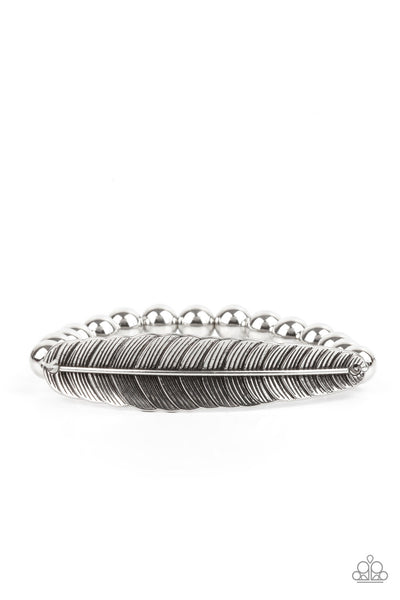 Paparazzi Featherlight Fashion - Silver Bracelet