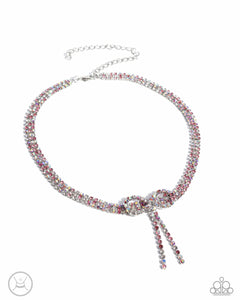 Paparazzi Buckingham Bow - Pink Necklace