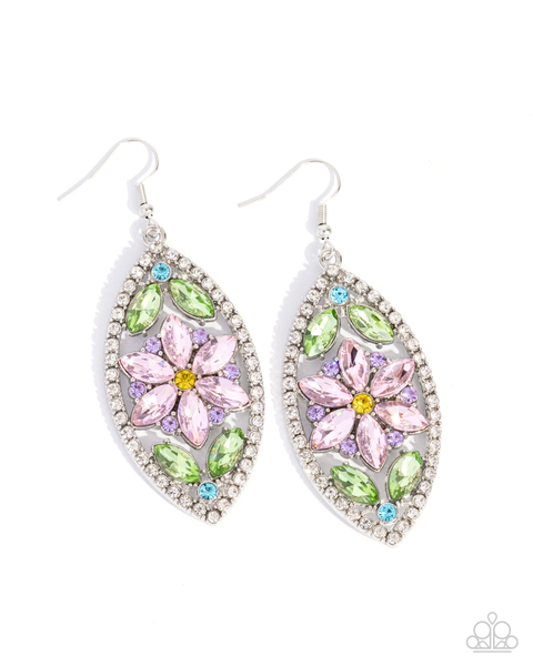 Paparazzi Gallant Garden - Multi Earrings