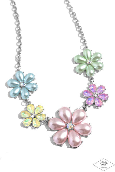 Paparazzi Fiercely Flowering - Multi Necklace