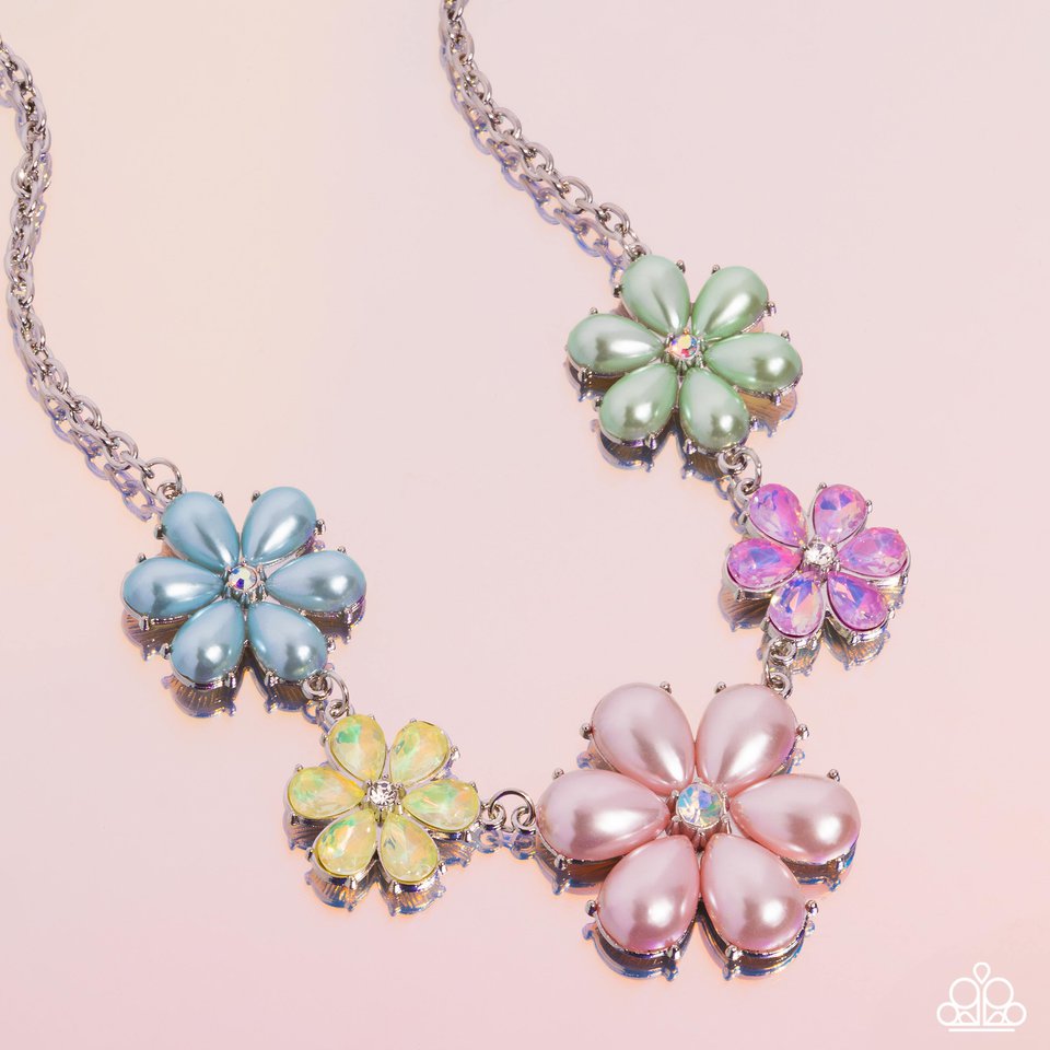 Paparazzi Fiercely Flowering - Multi Necklace