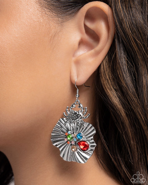 Paparazzi Crab Confidence Ring and Capricious Crab Earring Set Red