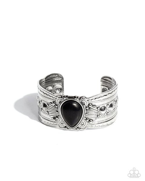 Paparazzi Canyon Cantina Cuff Bracelet Black