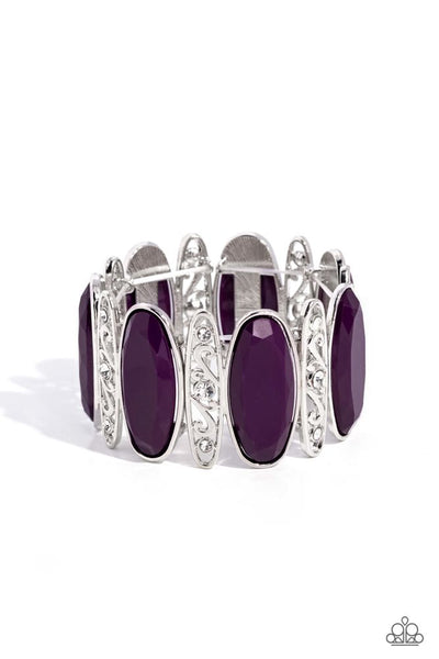 Paparazzi Saturated Sparkle Purple Bracelet