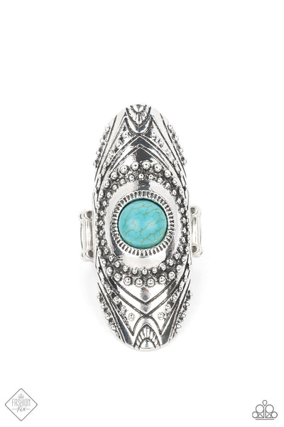 Paparazzi Rural Residence Blue Ring
