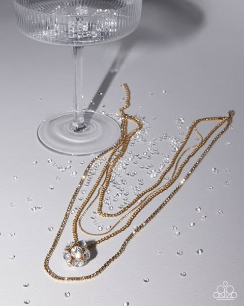 Paparazzi Captivating Construction Gold Necklace