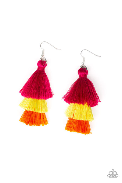 Paparazzi Hold On To Your Tassel Multi Earrings