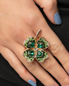 Paparazzi Leaf Fantasy Green Ring