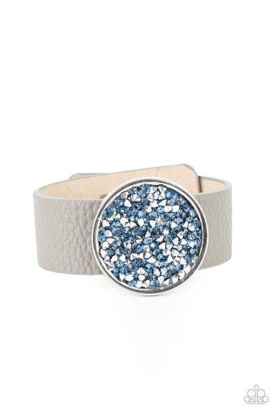 Paparazzi Stellar Escape - Blue Snap Bracelet