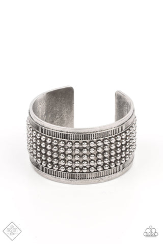 Paparazzi Bronco Bust - Silver Cuff Bracelet