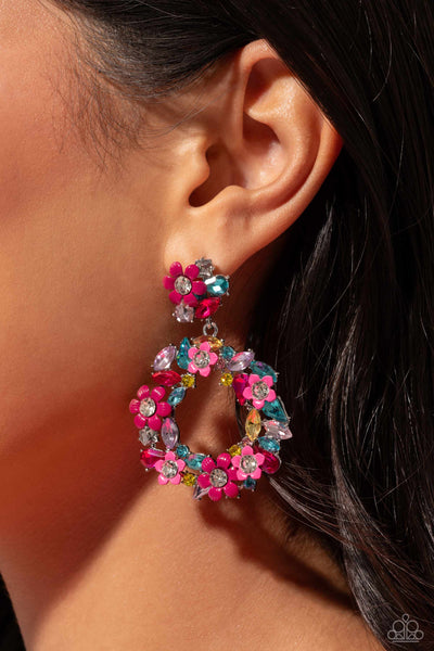 Paparazzi Wreathed in Wildflowers - Multi Earrings