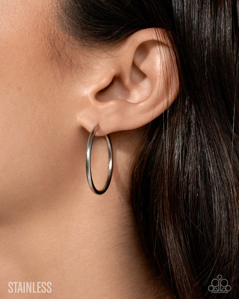 Paparazzi Surmounting Sheen Hoop Earrings