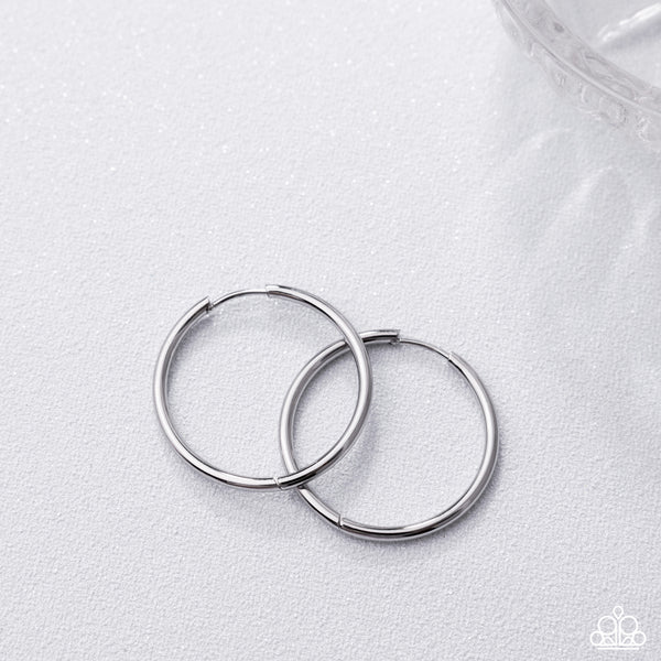 Paparazzi Surmounting Sheen Hoop Earrings