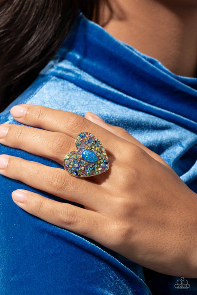 Paparazzi Bejeweled Beau - Multi Blue Ring