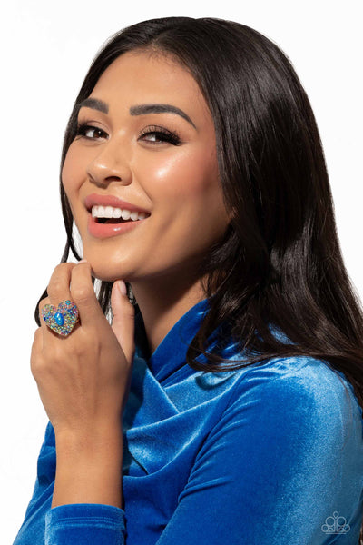 Paparazzi Bejeweled Beau - Multi Blue Ring