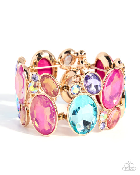 Paparazzi Oval Overture Bracelet Multi