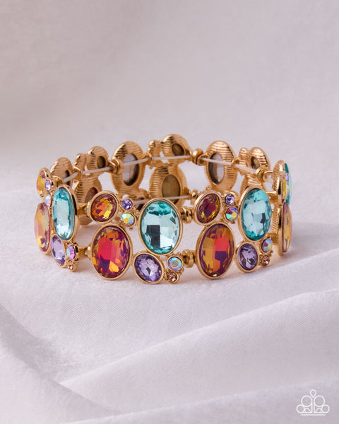Paparazzi Oval Overture Bracelet Multi