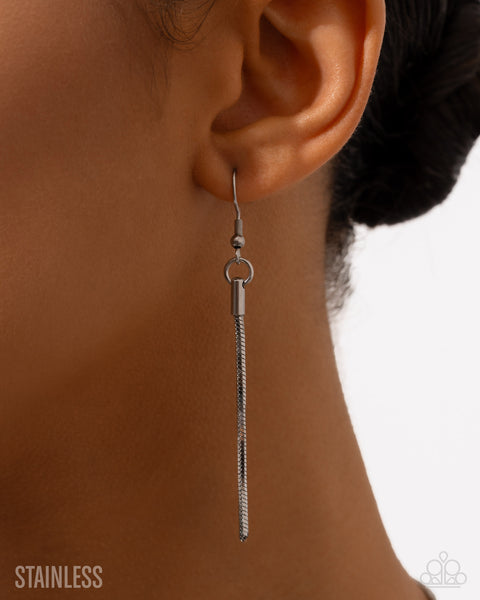 Paparazzi Coiled Celebration Choker Necklace Silver