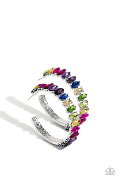 Paparazzi Rainbow Range - Multi Hoop Earrings