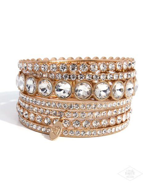 Paparazzi Future Fashionista Zi Bracelet Gold