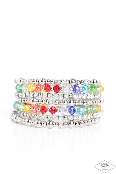 Paparazzi Ice Knowing You Multi Coil Bracelet