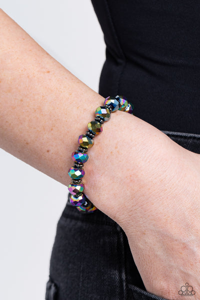 Paparazzi Shimmering Satisfaction - Multi Oil Spill Bracelet