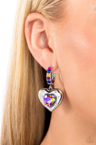 Paparazzi We Are Young - Multi UV Earrings