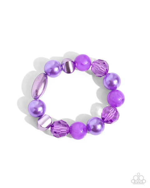 Paparazzi Plentiful Pearls - Purple Set