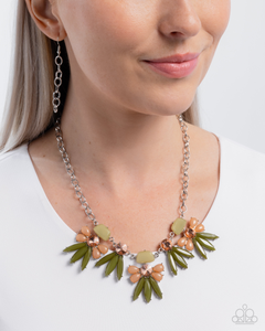 COMING SOON Paparazzi Folklore Flair - Green Necklace