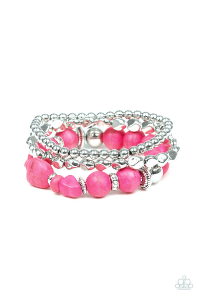 Paparazzi Rural Restoration -Pink Bracelet