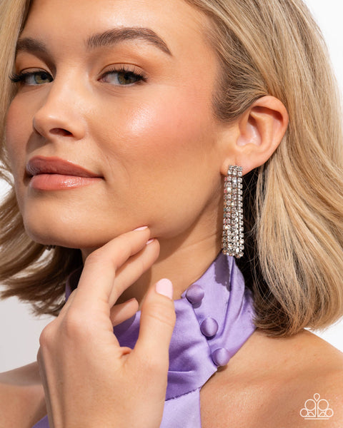 Paparazzi Delicate Daydream Earrings White