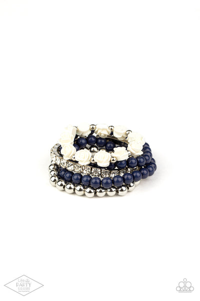 Paparazzi Rose Garden Grandeur - Blue Bracelet