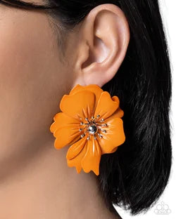 COMING SOON Paparazzi Flourishing Fantasy Earrings Orange