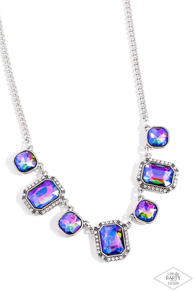 Paparazzi Royal Rumble - Multi UV Shimmer Necklace