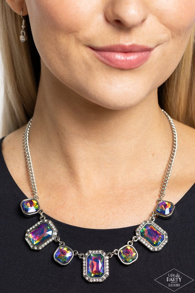 Paparazzi Royal Rumble - Multi UV Shimmer Necklace