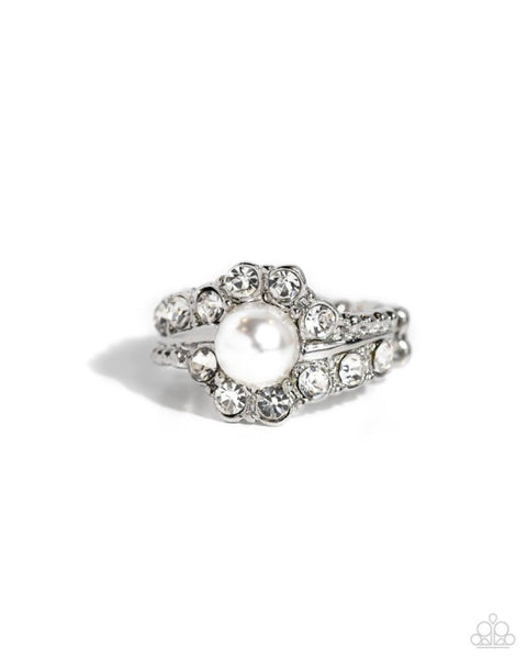 Paparazzi Titanic Tango White Ring