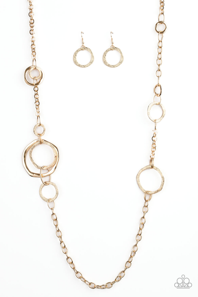 Paparazzi Amped Up Metallics Gold Necklace