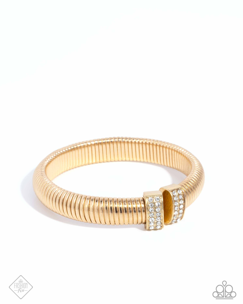 Paparazzi Tailored Transit - Gold Bracelet