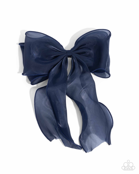 Paparazzi Streamlined Serenade - Blue Hair Bow