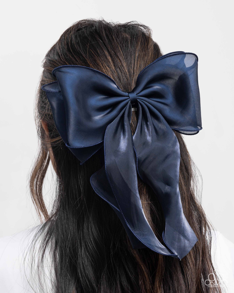 Paparazzi Streamlined Serenade - Blue Hair Bow