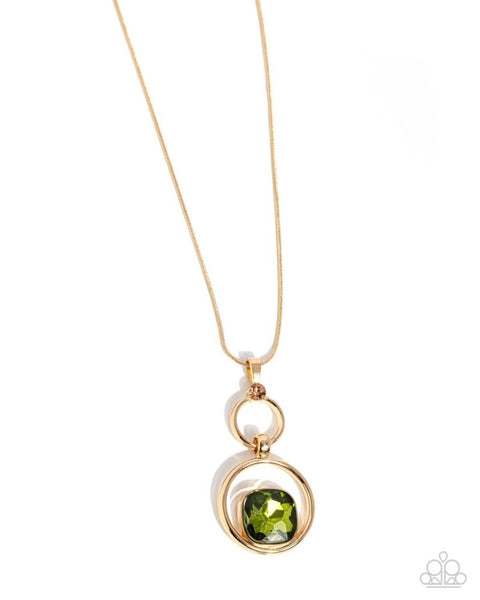 Paparazzi Debutant Delight Green Necklace