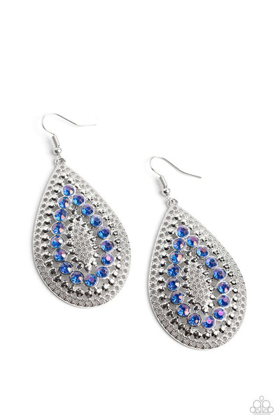 Paparazzi Spirited Socialite Blur Earrings