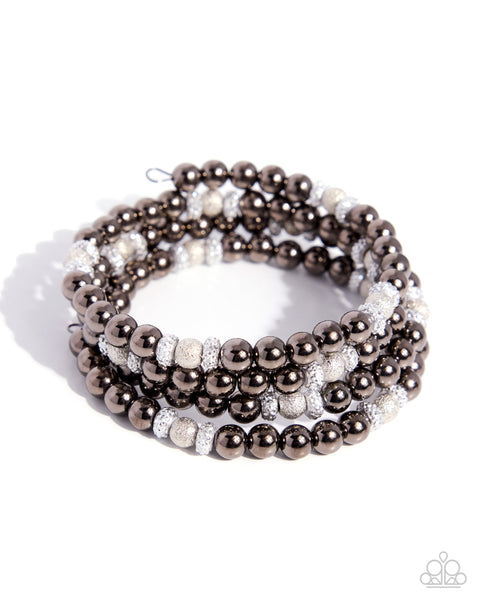 Paparazzi Polished Party Bracelet Black