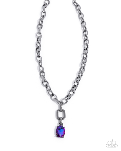 Paparazzi Refulgent Recognition - Purple Necklace