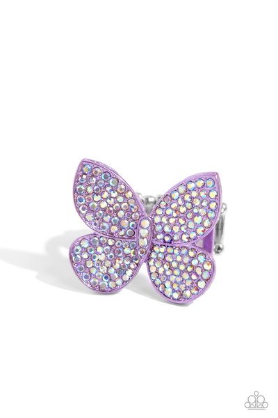 Paparazzi Aerial Ambassador - Purple Butterfly Ring