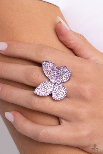 Paparazzi Aerial Ambassador - Purple Butterfly Ring