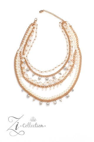 Paparazzi Aristocratic - Gold 2023 Zi Collection Necklace