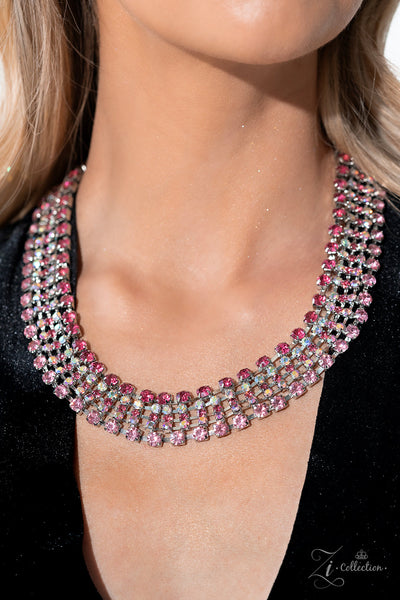 Paparazzi Flirtatious - Pink 2023 Zi Collection Necklace