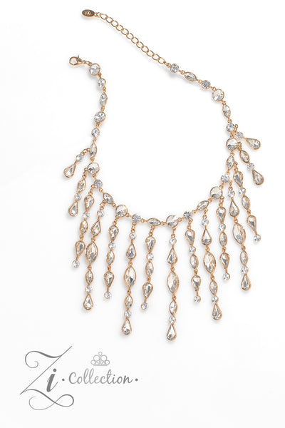 Paparazzi Alluring - Gold 2023 Zi Collection Necklace